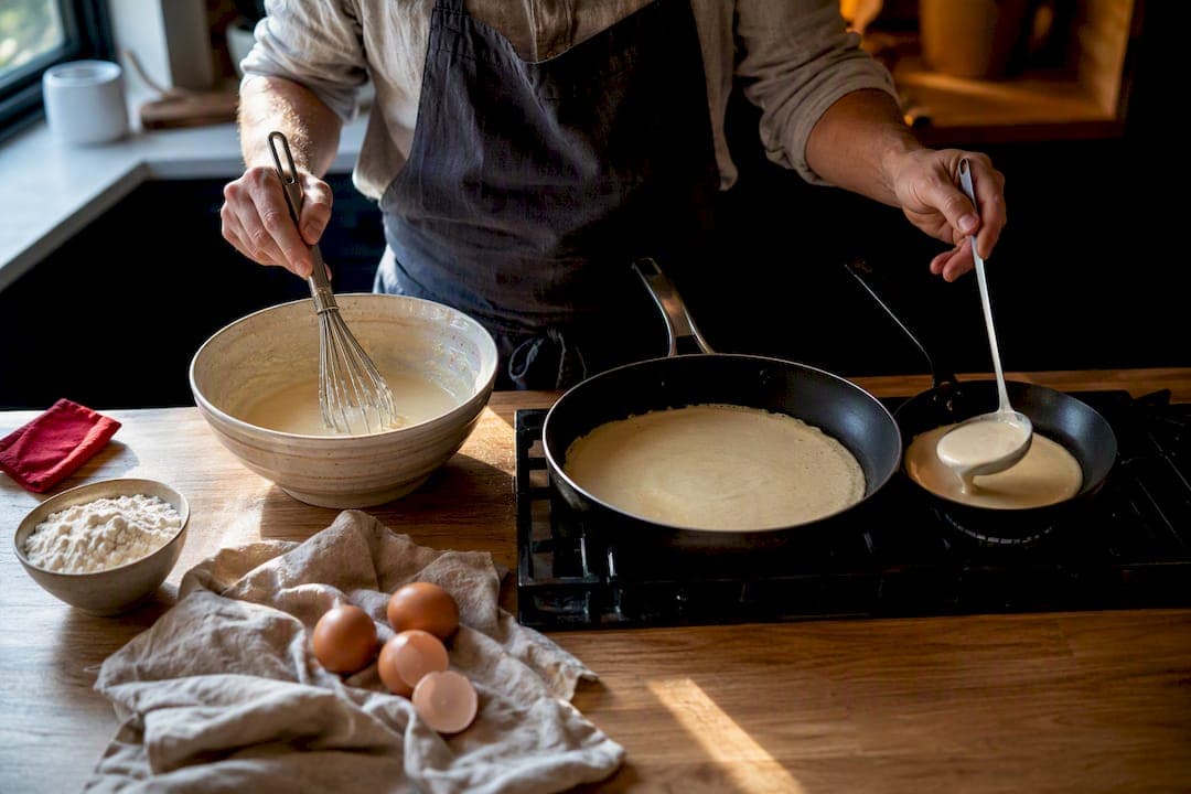 Cook Better at Home: Plate Sized Dutch Pannenkoek vs 8–10 Inch Crepe