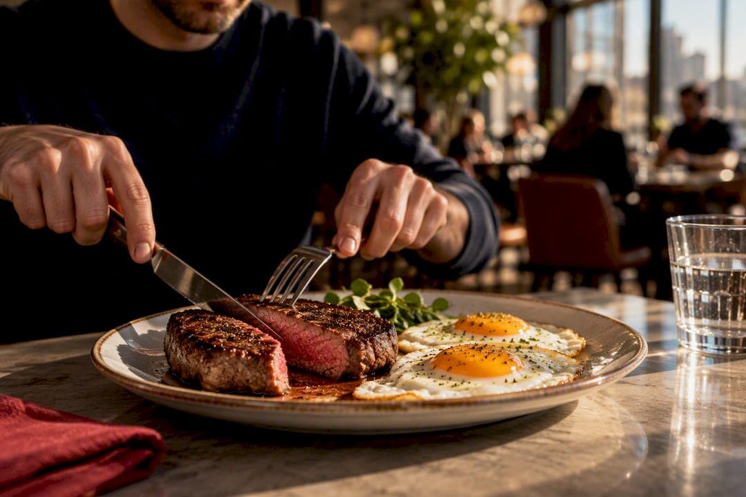Menu Savvy Diners: Spot Steak and Eggs Benefits Before You Order